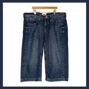 BDG Urban Outfitters Wide Leg Jorts 32W Y2K Skater Denim Shorts